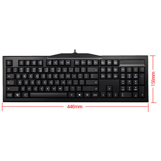 CHERRY 樱桃 MX2.0C G80-3802 104键 有线机械键盘 黑色 Cherry青轴 无光