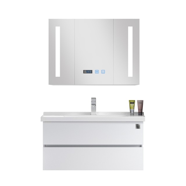 KUKa 顾家家居 G-06225 卫生间浴室柜 白色对开门智能镜柜-80cm