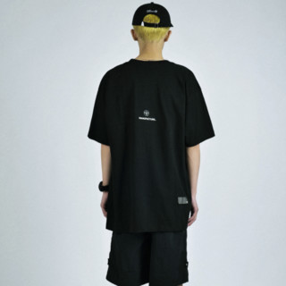 ATTEMPT MANUFACTURE系列 男女款圆领短袖T恤 MA21-TEE02 黑色 L