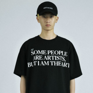 ATTEMPT MANUFACTURE系列 男女款圆领短袖T恤 MA21-TEE02 黑色 L