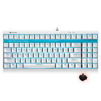 RAPOO 雷柏 V500S 87键 有线机械键盘 白色 RAPOO茶轴 单光