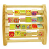木丁丁 字母图案学习翻板 宝宝儿童启蒙益智玩具1-3岁早教玩具 木制认知学习玩具
