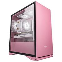 aigo 爱国者 YOGO M2 RGB M-ATX机箱 半侧透 含电源 500W 猫爪粉