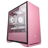 aigo 爱国者 YOGO M2 RGB M-ATX机箱 半侧透 含电源 600W 猫爪粉