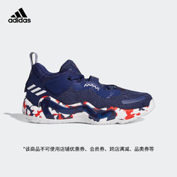 adidas Originals 阿迪达斯官网 adidas D.O.N. Issue 3 GCA 米切尔3代新款男鞋低帮篮球运动鞋GW2945 深蓝/白/红 42(260mm)