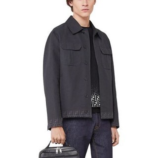 FENDI 芬迪 男士长袖衬衫 FW0637ACC2F0QA1 黑色 48