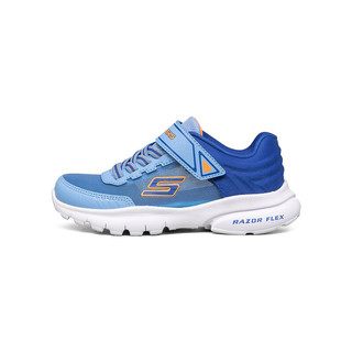 SKECHERS 斯凯奇 RAZOR FLEX 男童运动休闲鞋 403783L 浅蓝色/多彩色 33.5