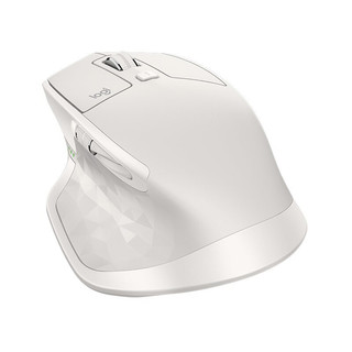 logitech 罗技 MX Master 2S 2.4G蓝牙 优联 双模无线鼠标 4000DPI 哑光白+鼠标垫