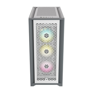 USCORSAIR 美商海盗船 RM系列 RM1000x 金牌（90%） 全模组AT电源 1000W +Airflow 5000D RGB 风冷机箱 单侧透 白色