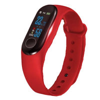 OLOEY M 智能手环 中国红 硅胶表带(心率、血压)+充电头+照明灯+礼包