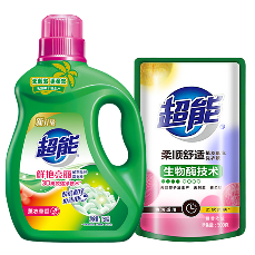 超能 洗衣液 750ml+500ml