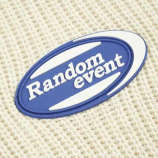 Randomevent 男女款圆领针织毛衣 20AW3275 米色 2XL