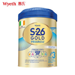 Wyeth 惠氏 S-26金装 婴幼儿奶粉 3段 900g/罐