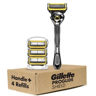 Gillette 吉列 ProGlide Shield 男士剃须刀手柄 + 4个刀片替换装