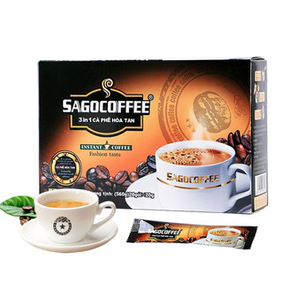 SAGOcoffee 西贡咖啡 越南进口西贡盒装三合一醇香特浓速溶咖啡560g(20gx28条)