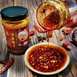 六婆 辣椒油 油泼辣子 四川特色油辣椒油凉拌调料 熟油辣子230g