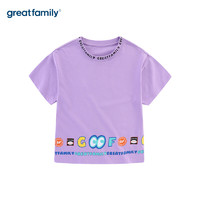 歌瑞家 2021夏新款女童针织短袖T恤