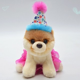 GUND 冈德 BOO系列 6049507 小布-生日帽 13cm