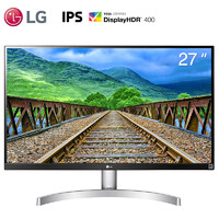 LG 乐金 27UL650 4K显示器HDR400专业设计IPS屏幕升降旋转主机游戏外接PS4 PRO电脑超清显示屏27英寸