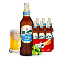 PLUS会员：WUSU 乌苏啤酒 小麦白啤酒 精酿 465ml*12瓶