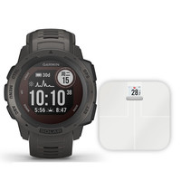 GARMIN 佳明 Instinct本能系列 智能运动手表+智能体脂秤 石墨灰 45mm 非太阳能版