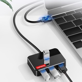 Lenovo 联想 C109 USB 3.0 4口集线器 0.25m 黑色