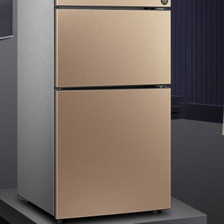 HYUNDAI 现代电器 BCD-206WESVA 风冷三门冰箱 206L 金色