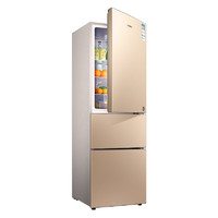 HYUNDAI 现代电器 BCD-206WESVA 风冷三门冰箱 206L 金色