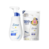 Dove 多芬 保湿水嫩洁面泡泡 160ml+补充装140ml