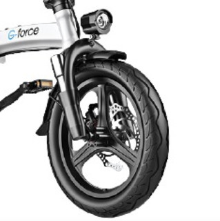 G-force 电动自行车 TDT07Z 48V6.6Ah锂电池 珠光白 铝合金畅行版