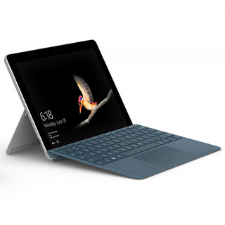 Microsoft 微软 Surface Go 10英寸 Windows 二合一平板电脑+灰钴蓝键盘(1800*1200dpi、奔腾4415Y、4GB、64GB、WiFi版、银色）