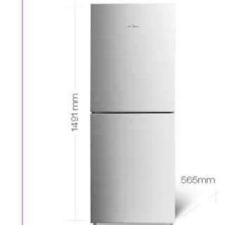 Midea 美的 BCD-175M 直冷双门冰箱 175L 银色