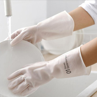 牧月 耐用型清洁手套橡胶家务手套清洁家务防水