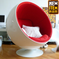 北欧经典设计师太空创意时尚家具泡泡单人沙发鸡蛋大圆球椅子 成人款:100*86*120CM/植 绒