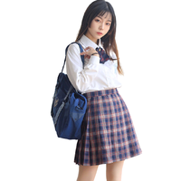 青花鱼的梦 话梅糖 JK制服 女士格裙 42cm S