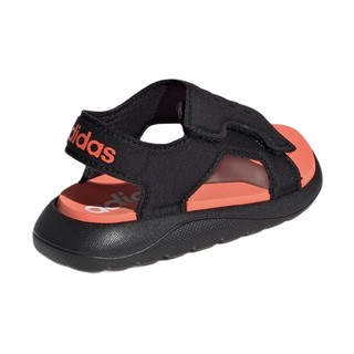 adidas 阿迪达斯 COMFORT SANDAL I 男童凉鞋 EG2229 黑/粉 27(脚长155mm)