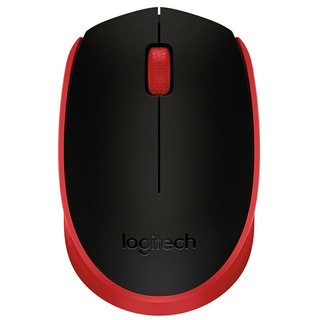 Logitech 罗技 M171 2.4G无线鼠标 1000DPI 红色