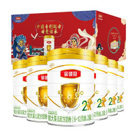 PLUS会员：yili 伊利 京剧ip礼盒 金领冠系列 较大婴儿配方奶粉 2段 960g 6罐