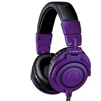 audio-technica 铁三角 ATH-M50xPB 头戴式耳机 紫黑色