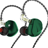 TRN TRN VX 入耳式耳塞式封闭动圈有线耳机 绿色 3.5mm 超值套餐