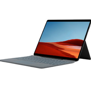 Microsoft 微软 Surface Pro X 13英寸 Windows 10 平板电脑+冰晶蓝键盘+超薄触控笔 (2880x1920dpi、SQ1、8GB、256GB、LTE版、典雅黑、MNY-00007)