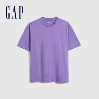 Gap男装纯棉T恤夏季新款情侣装男女同款上衣硬质短袖