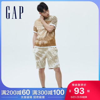 Gap男女装扎染纯棉短袖T恤683859 2021夏季新款上衣