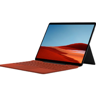 Microsoft 微软 Surface Pro X 13英寸 Windows 10 平板电脑+波比红键盘+超薄触控笔 (2880x1920dpi、SQ1、8GB、256GB、LTE版、典雅黑、MNY-00007)