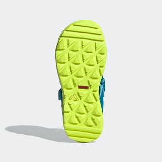 adidas 阿迪达斯 CAPTAIN TOEY K 女童凉鞋 FY9892 绿/黄 33(脚长200mm)