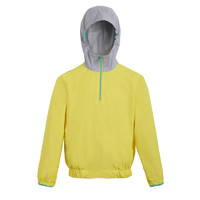 DECATHLON 迪卡侬 SMOCK 100 JR 儿童户外连帽防风衣 8370101 浅黄色 120