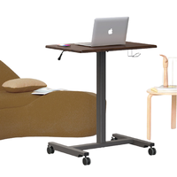 宜客莱（ECOLA）笔记本支架移动升降架子 坐站交替电脑支架 培训课桌 MD802WL胡桃木色