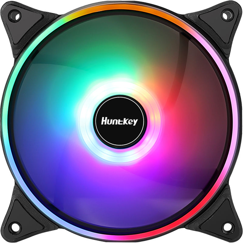 Huntkey 航嘉 120mm 机箱静音散热风扇 RGB