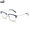 PUMA 彪马 眼镜框男 篮球套装 方形镜 框 蓝色镜框眼镜赠防蓝光平光镜片PE0089S 003 54mm