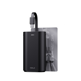 iWALK 爱沃可 DBL 10000S 移动电源 黑色 10000mAh Type-C 10W